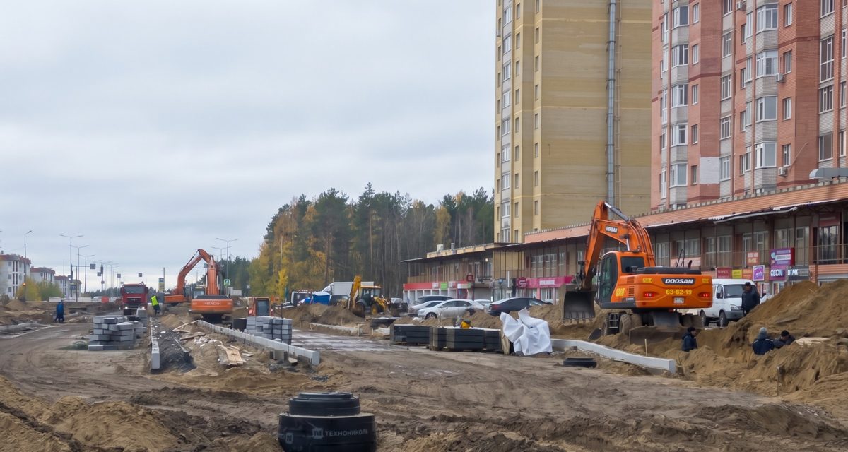 В Сургуте достраивают две дороги, которые свяжут улицы Крылова, Билецкого и Есенина